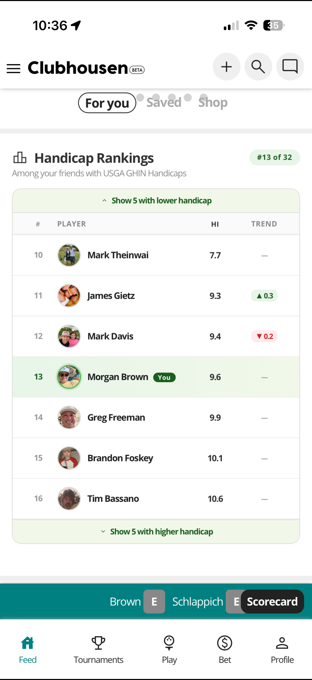 Rank up against your friends